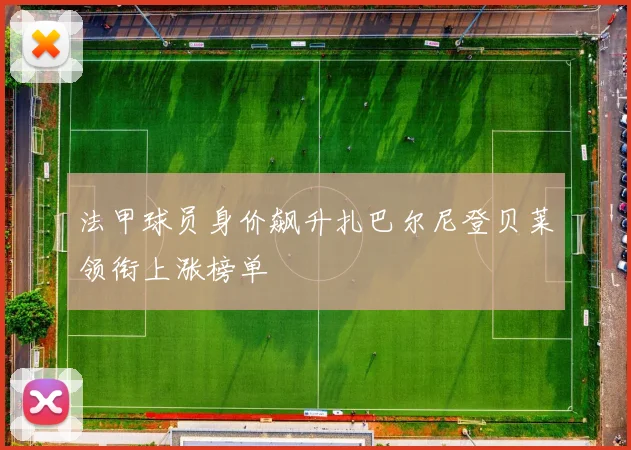 法甲球员身价飙升扎巴尔尼登贝莱领衔上涨榜单